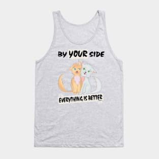 By your side (Cats Kawaii) Tank Top